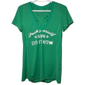 LULULEMON Push Yourself Run Do It Now Tee size 6